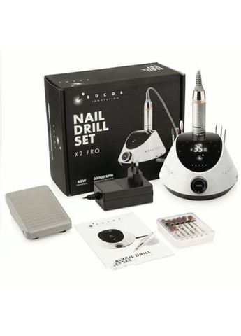 Фрезер для манікюру Nail Drill X2 Pro White Pearl BUCOS (355801367)