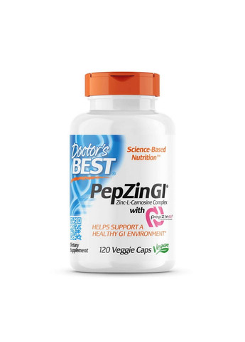 Витамины и минералы PepZin Gl, 120 вегакапсул Doctor's Best (293337784)