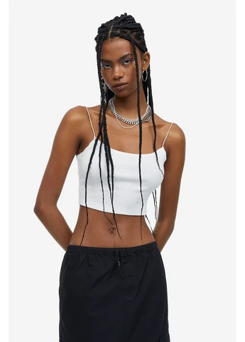 Кроп топ в рубчик H&M (392641479)