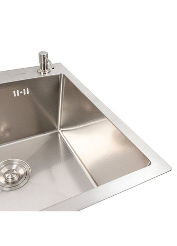 Кухонная мойка 50*50 нержавейка DECOR Handmade (сифон круглый, 3,0/0,8) Valeso (353746963)