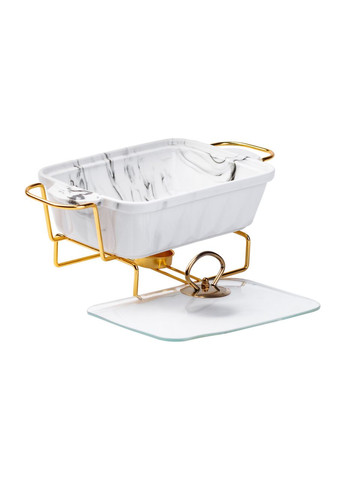 Марміт керамічний на 1 літр із підігрівом на металевій підставці HP1028 Yiwu (351431410)