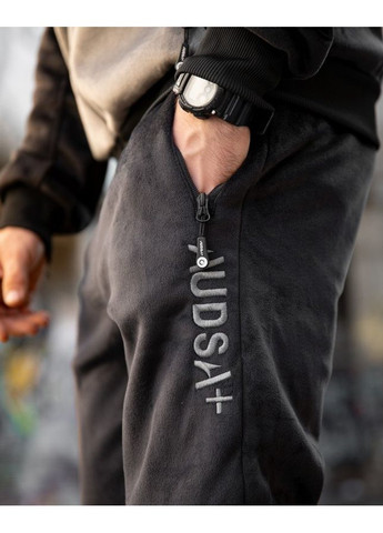 Чоловічий зимовий велюровий костюм на чорний хутро Freedom (361245567)