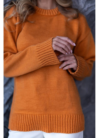 Оранжевый демисезонный свитер женский Україна