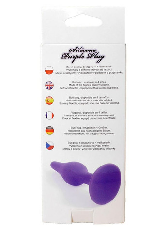 Анальний корок — Silicone Purple Plug L Drive No Brand (322400110)