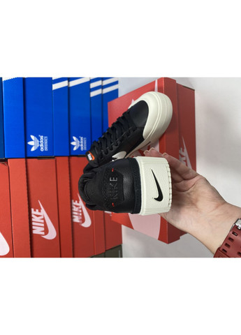Чорні Осінні кросівки чоловічі nike court legacy lift black / white найк коурт легасі No Brand