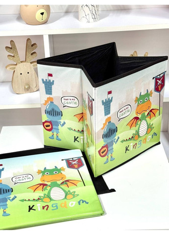 Кошик - пуф для зберігання іграшок R89687 салатовий кошик Королівство Fun Game (355794549)