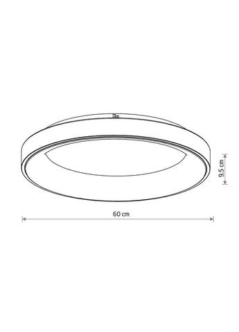 Потолочный светильник 11212 Nikki Round Led 1x60W 4000K 5400Lm IP20 Черный (11212) Nowodvorski (318524313)