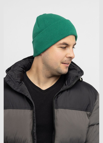 Мужская шапка цвет темно-зеленый ЦБ-00232195 Fonem (282818265)