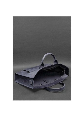 Сумка мужская кожаная через плечо для ноутбука и документов синый Crazy horse BlankNote (302007965)