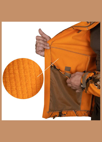 Оранжевая демисезонная куртка rubicon flamewood Camotec