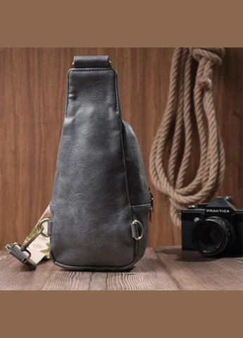Модна сумка через плече в модному кольорі з екошкіри 22792 Сірий Vintage (341255742)