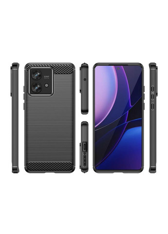 Чехол Carbon Fiber для Motorola Edge 40 Neo Black Lenuo (366017453)