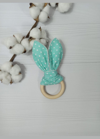 Набор комфортер, слюнявчики, игрушки из 7 единиц a.l.babybox Горох мятный на белом. No Brand (315488269)