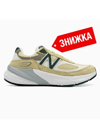 КРОССОВКИ ЖЕНСКИЕ NEW BALANCE 990 V6 YELLOW НЬЮ БЕЛАНС 990 V6 No Brand комбинированные демисезоны (368870493)