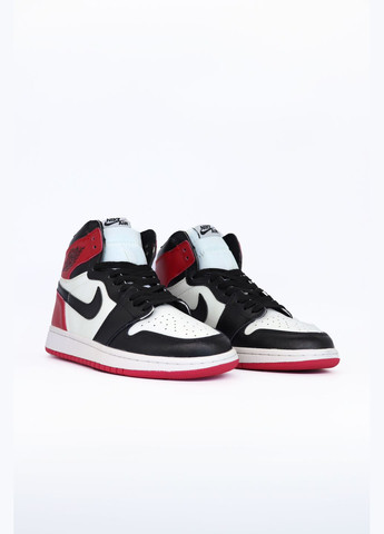 Кросівки жіночі і чоловічі Nike Jordan 1 Retro Black Toe black white | Найк Джордан 1 Ретро блек тое чорно-білі No Brand чорно-білі всесезони (307288661)