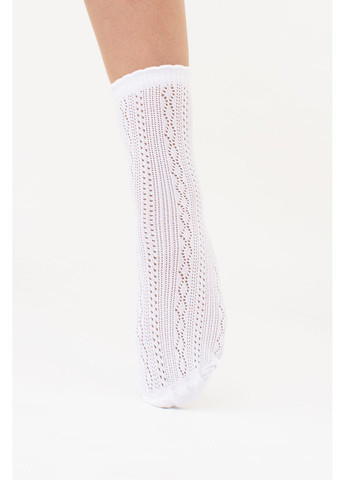 Білі шкарпетки жіночі Giulia абстрактні (351854425)