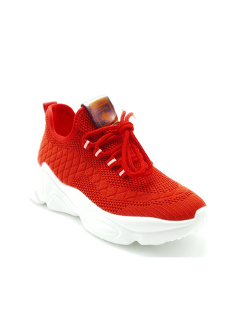 Червоні всесезонні жіночі кросівки червоні текстиль l-16-4 230 мм (р) Lonza