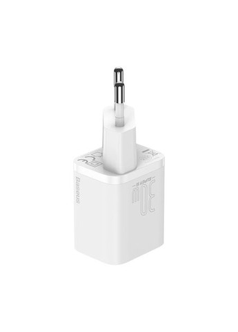 Мережевий зарядний пристрій Super Silicone PD 30 W (1Type-C) (EU) White CCSUP-J02 Baseus (360424234)