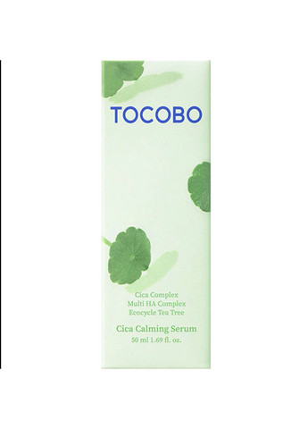 Заспокійлива сироватка для обличчя з центелою азіатської Cica Calming Serum 50 ml TOCOBO (358499715)