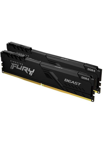 Пам'ять для настільних комп'ютерів 32 GB (2x16GB) DDR4 3600 MHz Beast Black (KF436C18BBK2/32) Kingston FURY (315719569)