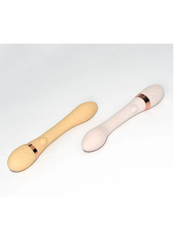 Вібратор для точки G з підігрівом та двома моторами Sweet Em, жовтий No Brand (303884246)