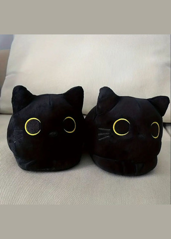 Тапочки домашні жіночі Котики чорні No Brand (304422008)