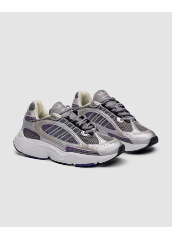 КРОССОВКИ ЖЕНСКИЕ ADIDAS OZMILLEN GREY SHADOW VIOLET АДИДАС ОЗМИЛЕН СЕРЫЕ No Brand серые демисезоны (392032758)
