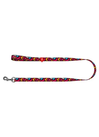 Поводок для собак нейлоновый WAUDOG Nylon, рисунок "Графити", Ш 20 мм, Дл 122 см No Brand (363197355)