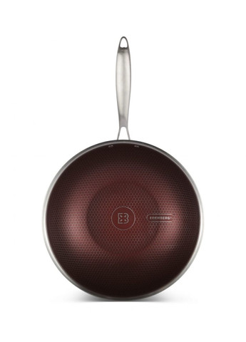 Сковорода вок EB-14108 з кришкою та антипригарним покриттям 28x8,5 см Edenberg (331172456)