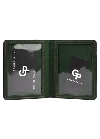Кожаная обложка Удостоверение офицера 259191 зеленая Grande Pelle (305768399)