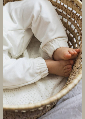 Молочный демисезонный детский костюм для малыша (кофта + штанишки) Egoza