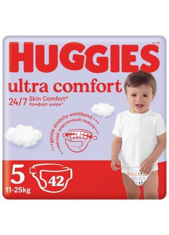 Підгузки Huggies ultra comfort 5 (12-22 кг) jumbo 42 шт (268143204)