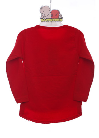 Водолазка для девочки трикотажная цветы красная 86 см (38172) Balli Kids (296193468)