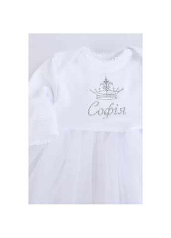 Іменний комплект на хрещення дівчинки з махровою крижмою, Крижма іменна з датою, Одяг для хрестин дівчинці 74 No Brand (301033857)