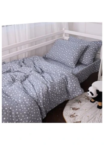 Постільна білизна 012 Grey Stars Фланель 143х210 (2200009653087) Mirson 012 Grey Stars Фланель 143х210 Полуторний (379099167)