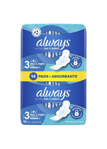 Гігієнічні прокладки Ultra Night (Розмір 4) 14 шт Always (304430853)