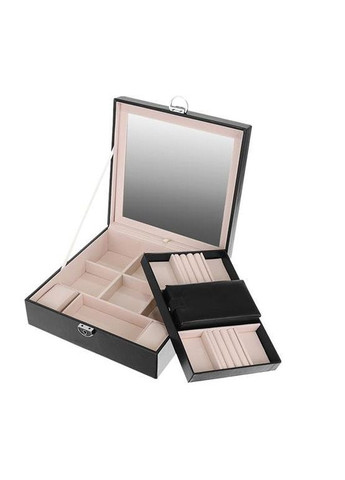 Шкатулка для украшений 8896 черная органайзер Beautylushh (341317363)