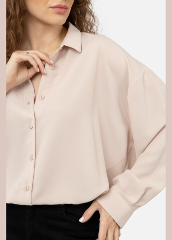 Бежева демісезонна жіноча блуза колір бежевий цб-00242166 Yuki
