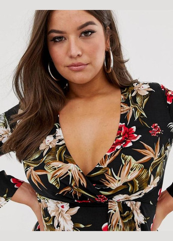 Черное платье макси Club L