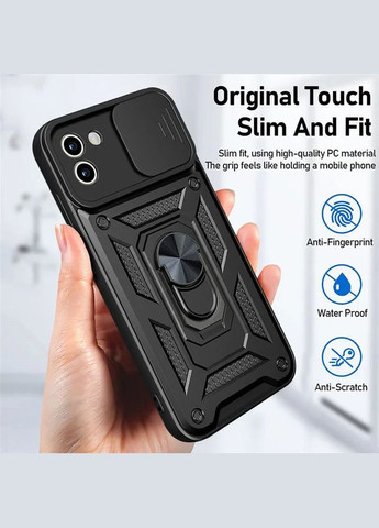 Ударостійкий чохол Camshield Serge Ring для Samsung Galaxy A03 Black No Brand (340063812)