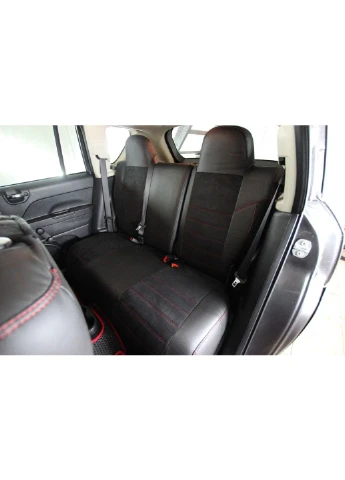 Авточохли Jeep Compass 2006-2016 (Екошкіра + Автотканина) Повний комплект Чохли в салон EMC ELEGANT (397960724)