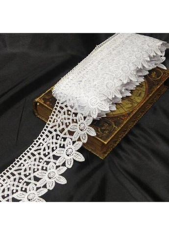 (1 м) Кружево макраме 9 см (13 м) цвет - белый (M729-93-001) Plus-plus (352743610)