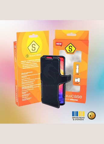 Чохол-книжка з екошкіри для Samsung Galaxy A35 (чорний) StatusCASE (327825962)