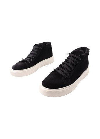 Черные ботинки мужские черные натуральная замша Vadrus