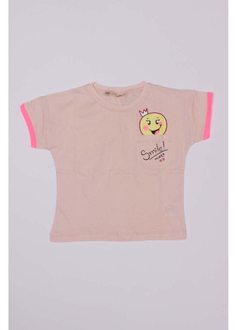 Персиковая летняя футболка Pengim