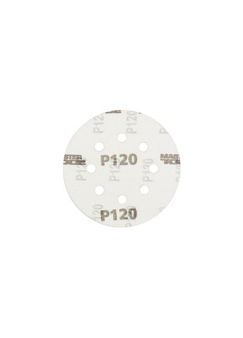 Круг шлифовальный на липучке GM с 8 отверстиями 125 мм зерно 120 5 шт (08-2512-H) Mastertool (322705476)