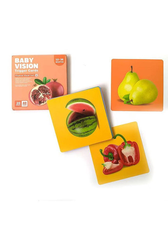 Набір контрастних карток "Малюк та Колір" 6-36 міс. 40 шт.(80 картинок) No Brand (371796737)