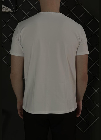 Белая базовая футболка с лого⚡️ Luna