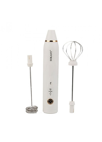 Аккумуляторный бесшумный капучинатор 2 насадки 1200 мАч с USB зарядкой SK-201A Sokany (367724372)