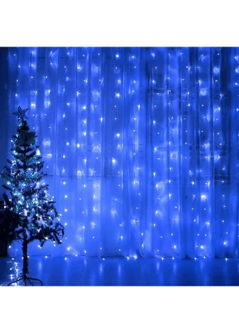 Гірлянда-штора 3х1,5 м, 240 LED, Синє світло (234567945_320) XPRO (392932793)